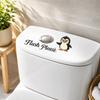PVC Bathroom Decal Waterproof Wall Sticker Cartoon Toilet Sticker  Home Decor