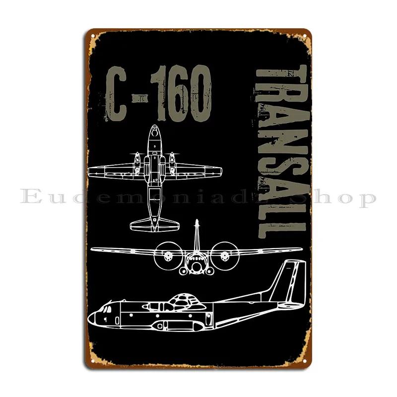 C  Transall Blueprints Metal Sign Bar Cave Plaques Personalized Party PaintingTin Sign Poster 20x30cm（7.8x11.8inch）
