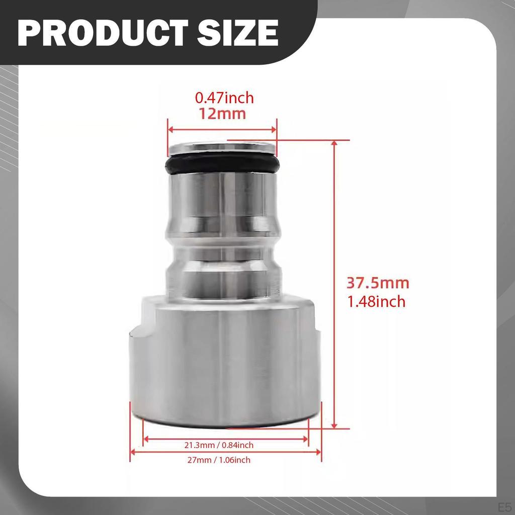Ball Lock Keg Coupler Adapters Fittings Compact Quick Disconnect Conversion 5/