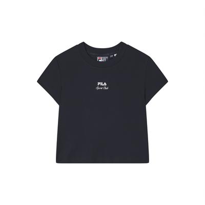 Original Fashion Versatile Simple Comfortable Casual Retro Knitted Short Sleeve T-Shirt Women T-Shirt Legendary-Blue F11W539103FNV