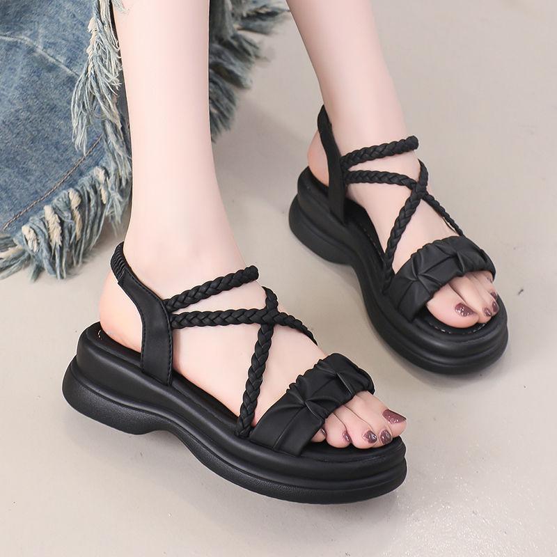 Ladies Shoes Roman Style Beach Platform Outdoor Women's Sandals 2025 Trending High Quality Footwear Summer Sale On The Best Shoe