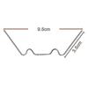 100pcs Stainless Steel Glazing Clips, W Type Greenhouse Clip, For Greenhouse