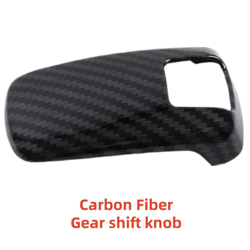 Carbon Fiber Gear Shift Knob For Peugeot 4008 5008     2024 Silver ABS Plastic Cars Decoration Accessories