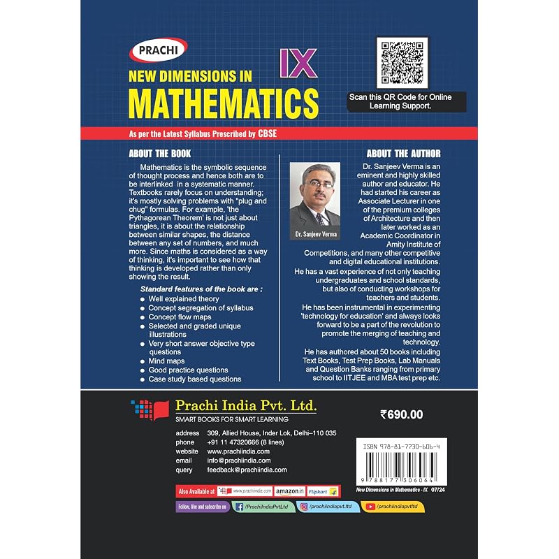 Mathematics Class 9 MATHEMATICS CLASS 9th The features of the Book
