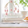 Baby Crib Mobile Wooden Wind Chime Felt Ball Hanging Bed Bell Baby Mobile Wooden Ornament Nursery Decor for Girls Boys