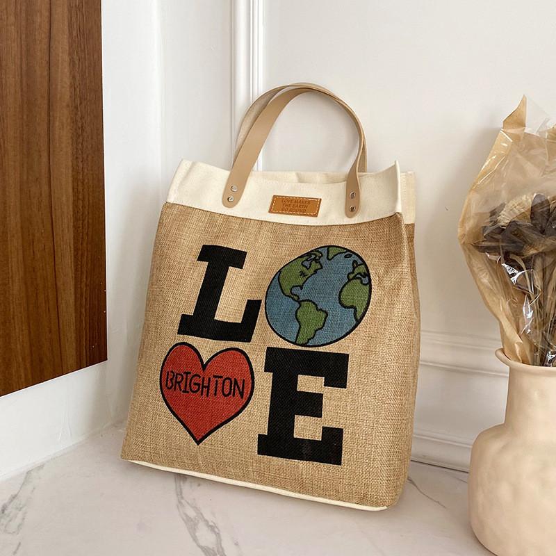 

Trendy White Canvas Tote Bag For Women Spacious Cute Design Ideal For Summer Outings