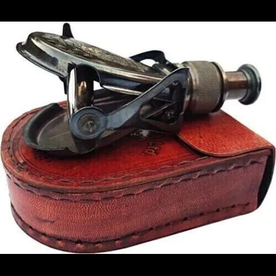 

Малий одинарний морський старовинний бінокль із античної латуні R, копія моделі J Beck London 1857 S коричневий