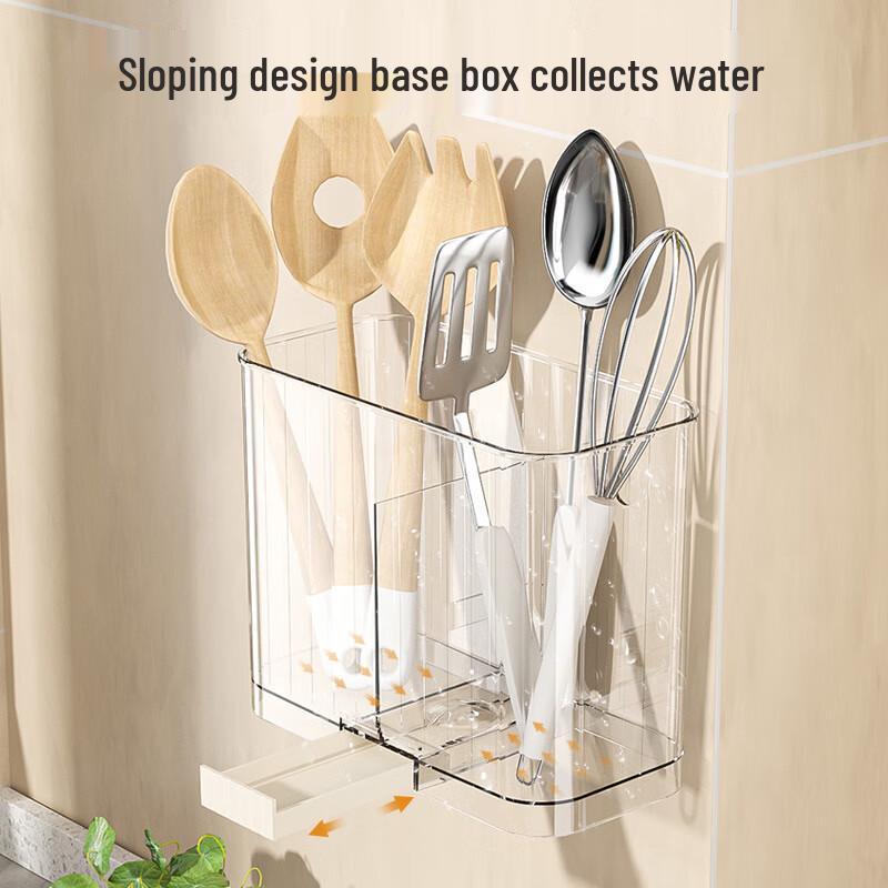 Jingxin Wall-Mounted Draining Chopstick & Utensil Holder