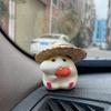 Hamster Car Decor Accessory Easy To Install Dashboard Ornament Fun Hamster Eating Seeds Vehicle Figurine for Interior