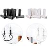 10pcs/Set Plastic Candle Lamp Holder Tube Candle Lamp Base Sleeve Candle Bulb Base Cover Chandelier Part