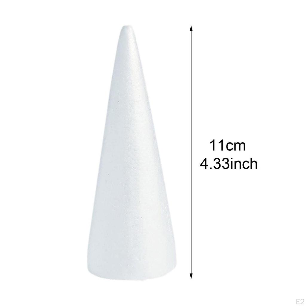 30-Pack Foam Cones for Festive DIY Creations