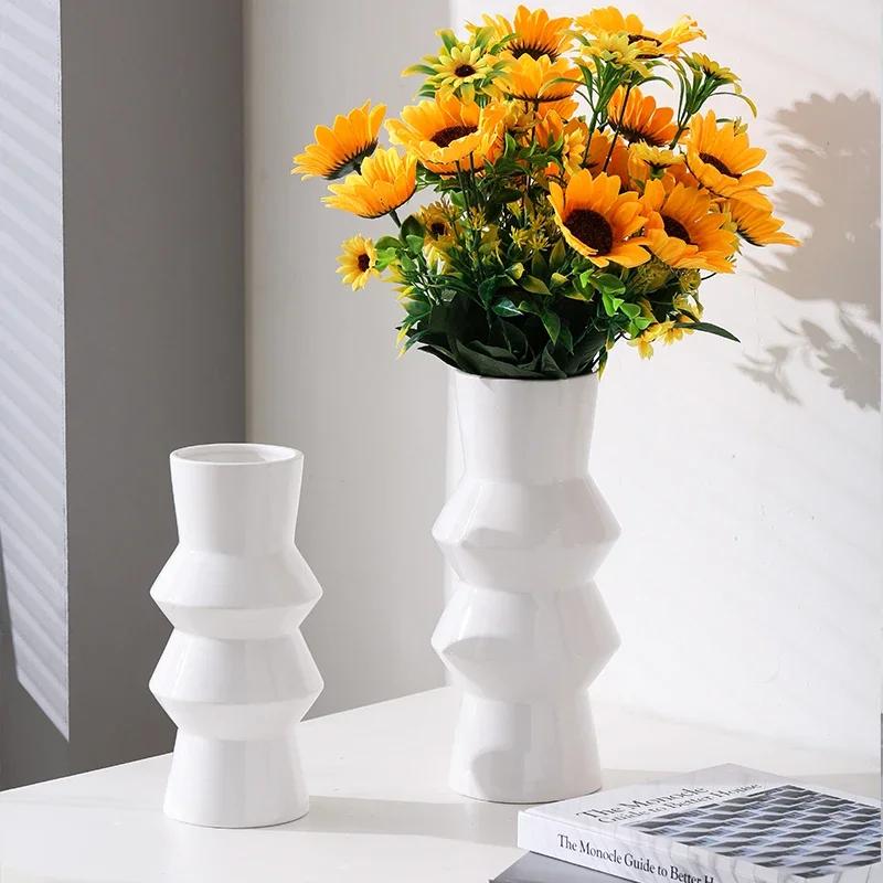 Ceramic vases, creative home accessories, flower simulation, versatile living room, dining table ceramic decorations flower vase