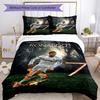 Cristiano Ronaldo Bedding Set Breathable Duvet Cover with Pillowcases Decorative Bed Linen for Bedroom Home Decoration Birthday Gift