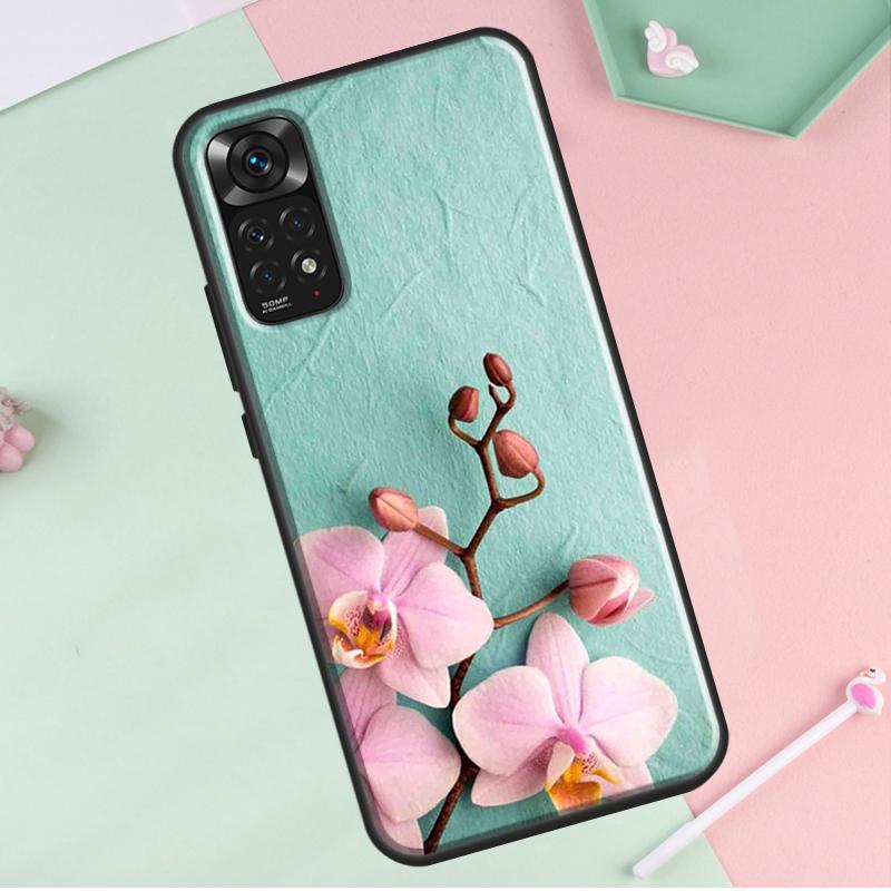 Orchid Flowers Colorful For Redmi Note 12 Pro Plus Cover For Redmi Note 10 8 9 11 Pro 12S 11S 10S 9S 9C 10C 12C Case