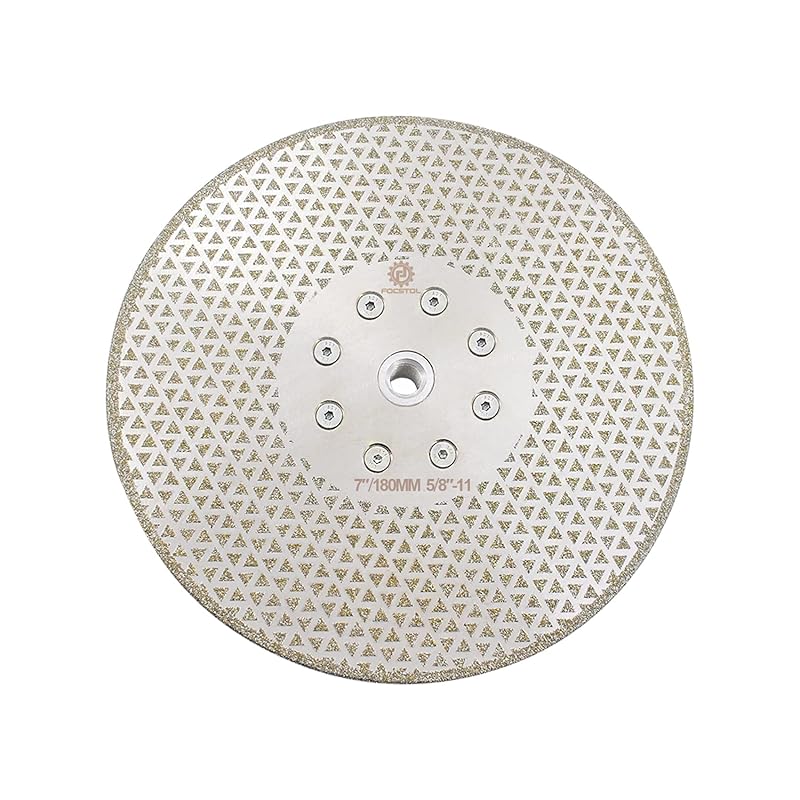 Diamond Cutting Grinding Discs - 4.5''(115mm) Electroplated Double Side Diamond Blade for Granite Marble Procelain Ceramic Tile Quartz 5/8-11 Thread
