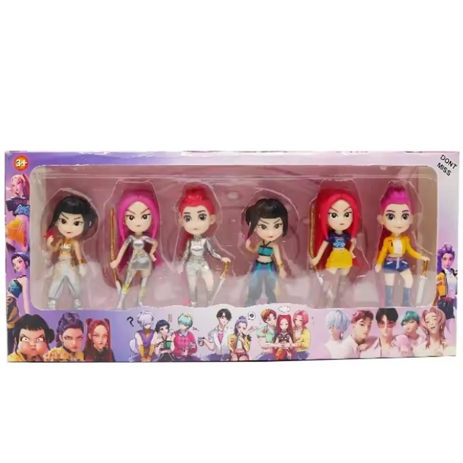 NEW Kpop Devil Hunter Rumi Zoe Mira Anime Polyvinyl Chloride Character Collection Desktop Trinkets Childrens New Year Gift