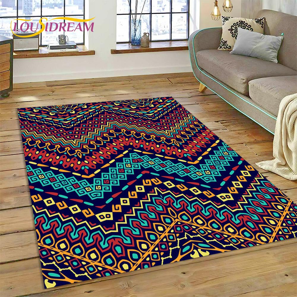 Bohemia Nordic Celts Turkish Series Carpet Rug for Home Living Room Bedroom Sofa Doormat Decor,kid Area Rug Non-slip Floor Mat