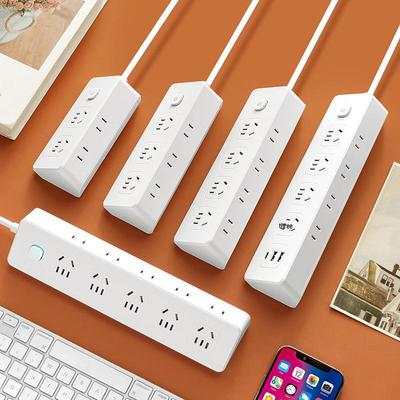 Regleta de alimentación USB de doble cara con diseño triangular para uso doméstico y en residencias