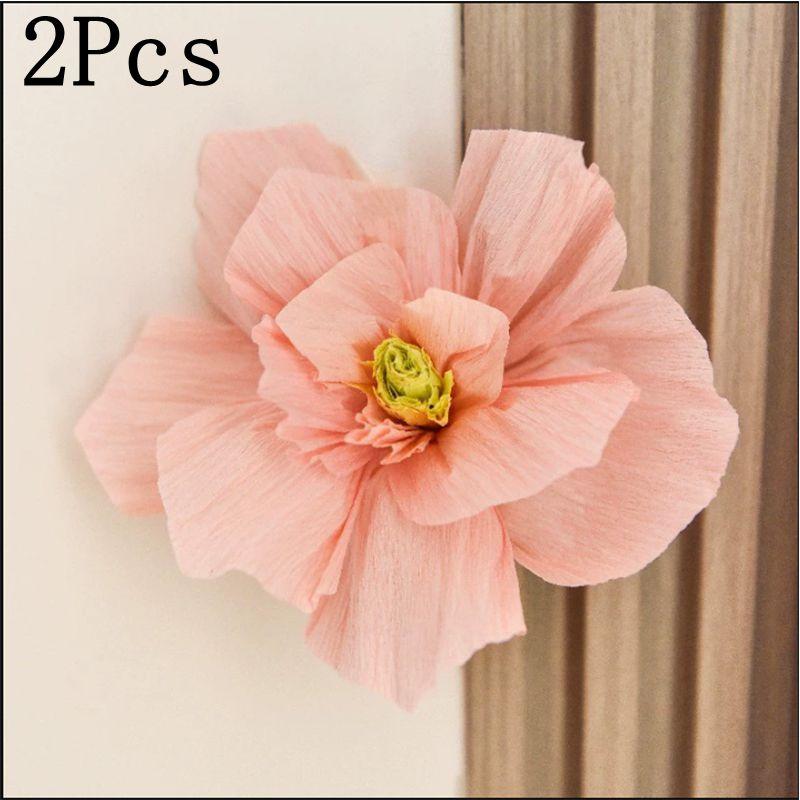 2Pcs 20/25/30cm Artificial Paper Flowers Artificial Wall Decors To Use Room Decors Party Decorations for Living Room Birthday
