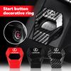 Car Engine Start Stop Switch Button Cover Decorative Ring Protection For RX350 IS250 IS200 GS300 LX570 RC350 UX250h ES350