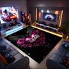 1PC Custom Name Heart Roses Name Theme Floor Mat Ideal for Living Room, Game Rooms, Office, Bedroom,Floor Mat Playful Design