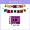 De Muertos Día Skull Themed Party Banner For Festive Scene Celebration Setting