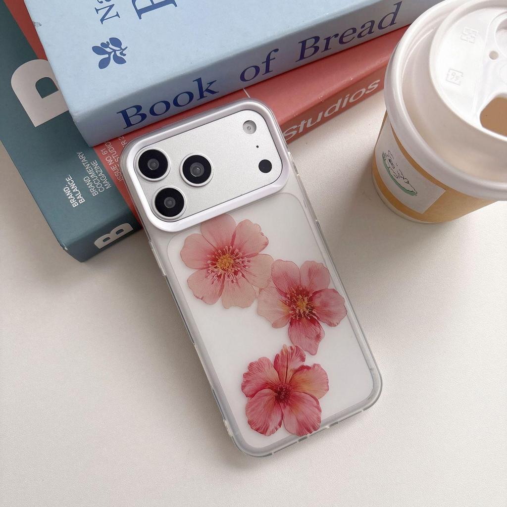 Blue and Pink Floral iPhone 17 Pro Max Case - Soft Cover for iPhone 15/14/13