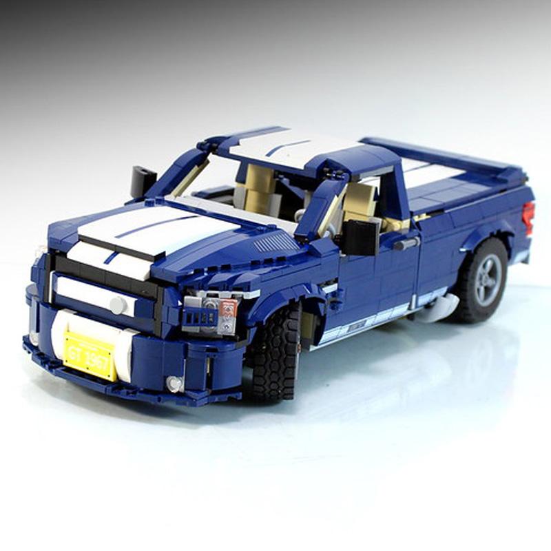 10265 Pickup Truck F-150 Super Snake Model Building Block Assembled DIY Bricks Toys Boys Birthday Gifts