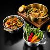 Thickened Noodles Bowl Stainless Steel Fruit Salad Bowls Multi-purpose Mixing Pot  Cooking