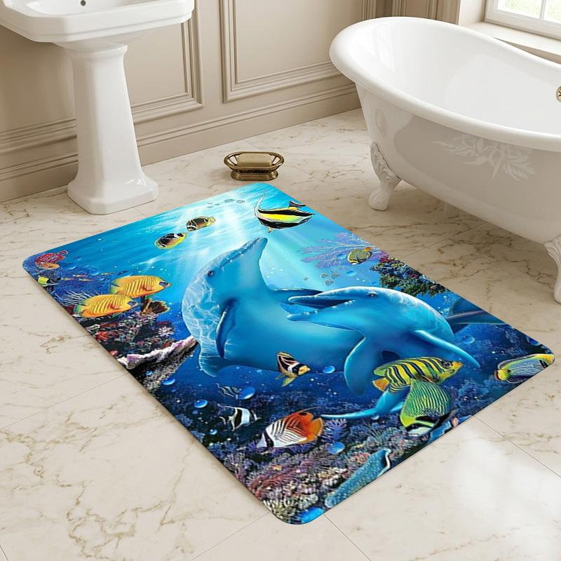 Ocean Life Living Room Nonslip Area Rug Soft Carpet For Bedroom Game Playroom Sofa Office Home Decor Doormat Christmas Gift C9301940