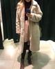 2024 Extra Long Plus Size Women's Faux Rabbit Fur Coat - Warm Winter Outerwear