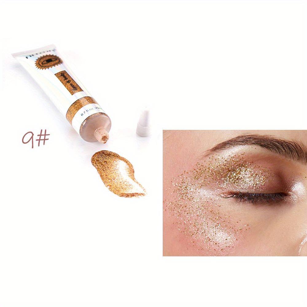 

9-цветный блестящий гель для губ, глаз, лица, многофункциональные водонепроницаемые жидкие тени для век без подделок #9