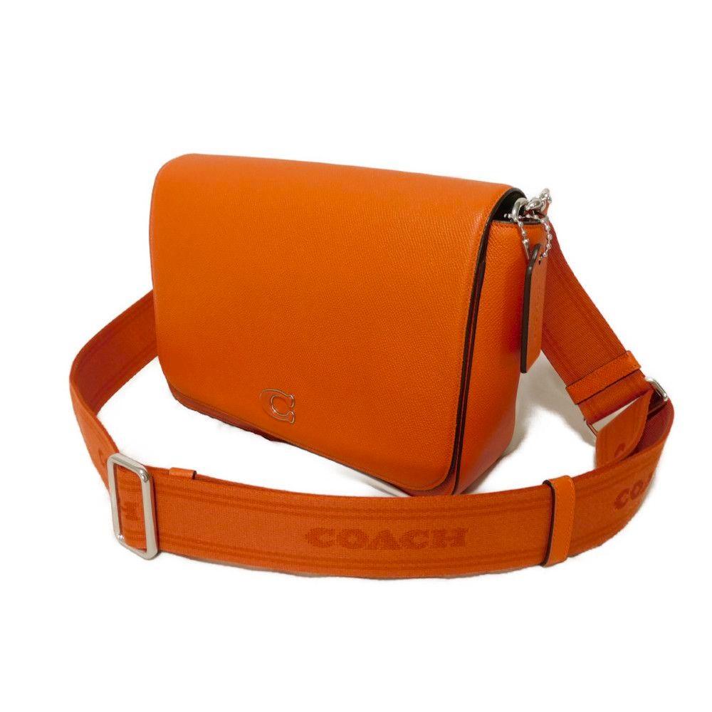 Used 9726 Interior Messenger Bag CJ843 7921 Current C Mark C Logo Cross Grain Signature Orange Men's from Japan