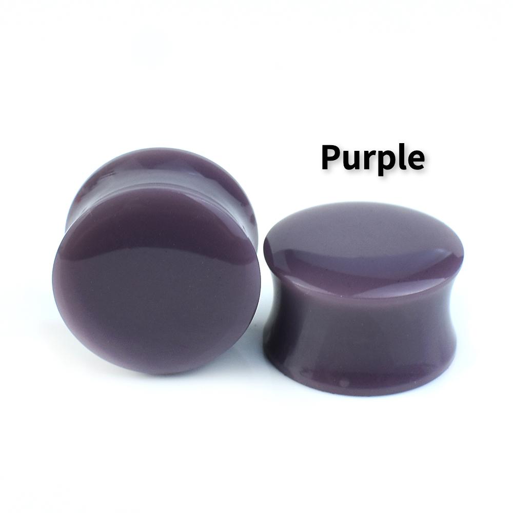 6-50mm Colourful Acrylic Ear Gauges Tunnels Stretchers Expander Double Flared Plug Body Jewelry