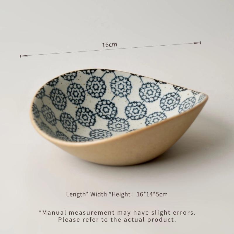 Hand-Painted Hydrangea Ceramic Bowls | Nut Fruit & Wave Bowls | Party & Restaurant Use | Reusable 16cm&100 Pieces