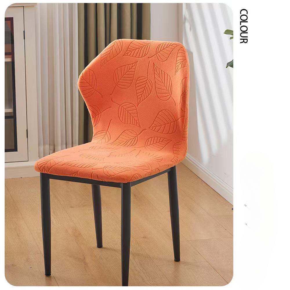 

Elastic Leaf Butterfly Chair Cover Convex Chair Cover Special Thickened Stool Cover All Seasons Universal Solid Color for Home 40*40*41 cm оранжевый