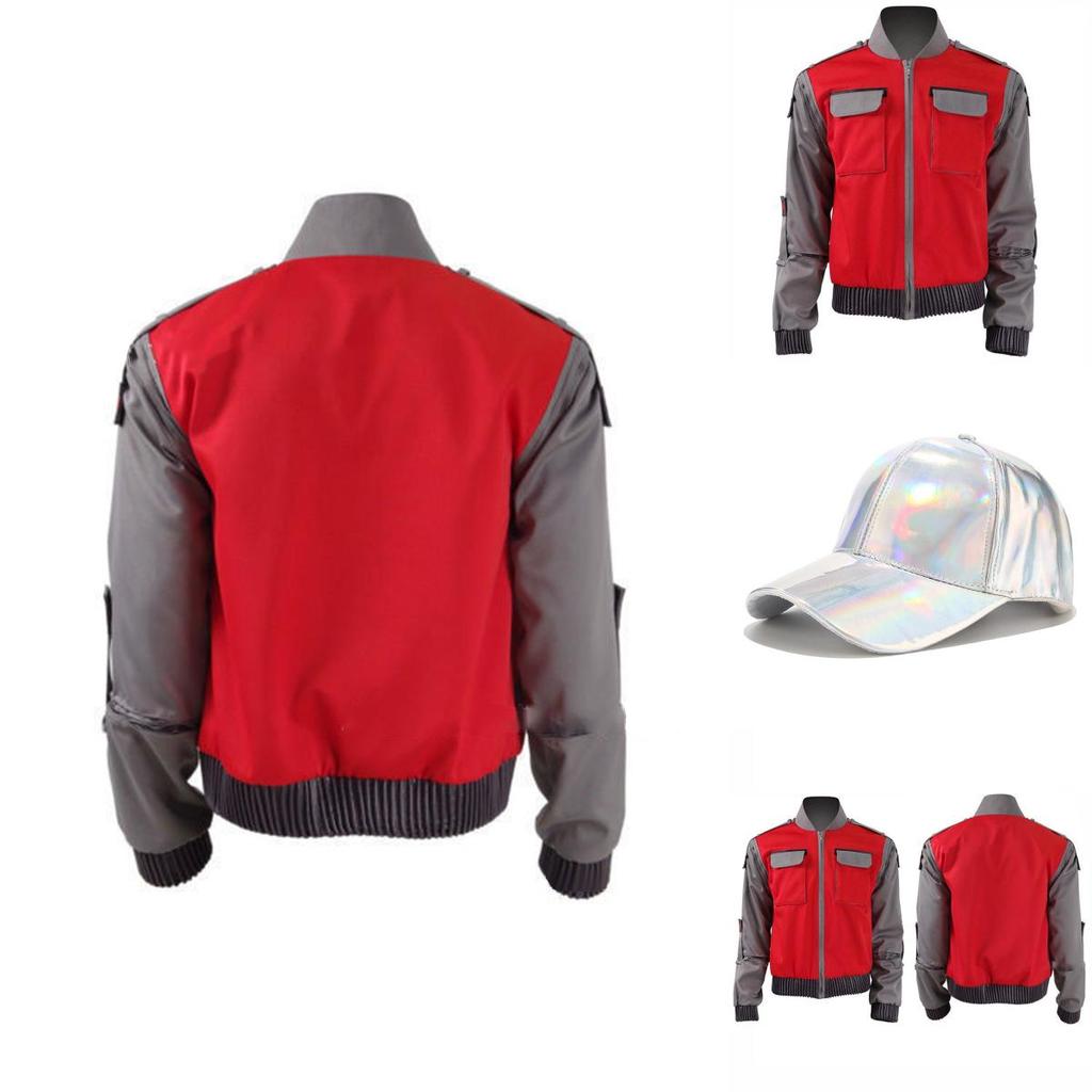 Chaqueta Mardi de Alta Calidad Regreso al Futuro Disfraz Cosplay para Adultos