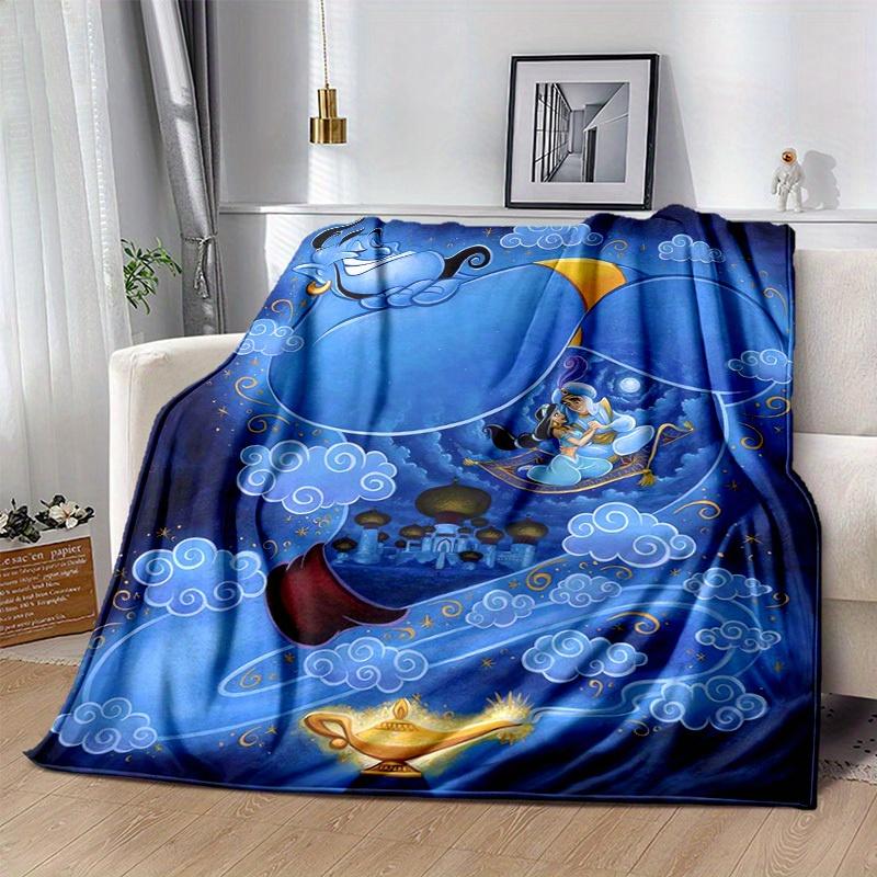 1pc, Magical Genie Home Decor Blanket: A Perfect Gift for Your Bedroom, Living Room, or Travel, Flannel Throw Blanket, Ideal for Couches