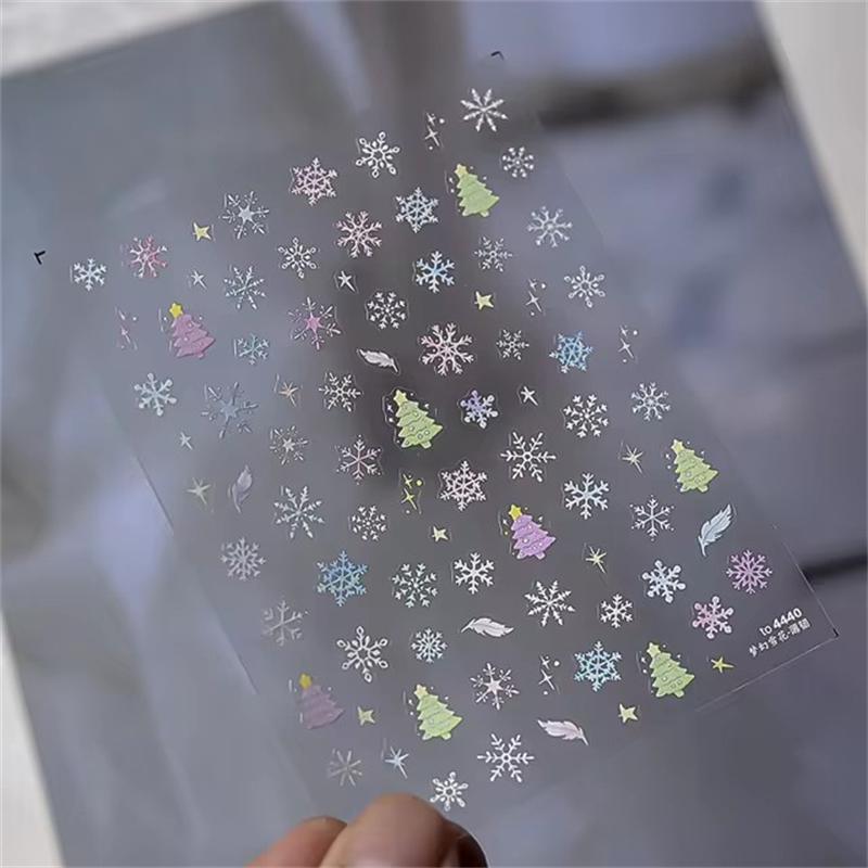 1PCS French Jelly Nail Stickers Dreamy Bubble Meteor Butterfly Star Moon Self Adhesive Stickers For Nail DIY Nail Art Decoration