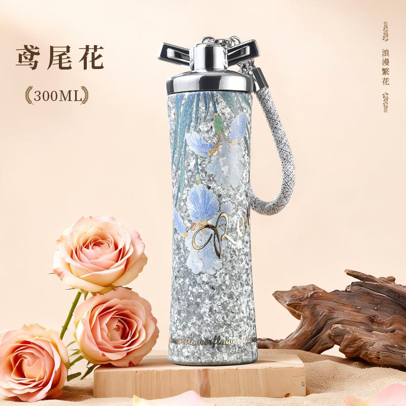 New Pure Titanium Insulated Cup - Women s High-Quality Elegant Colorful Luxury Drinking Cup - Portable Car Gift Cup 300ml