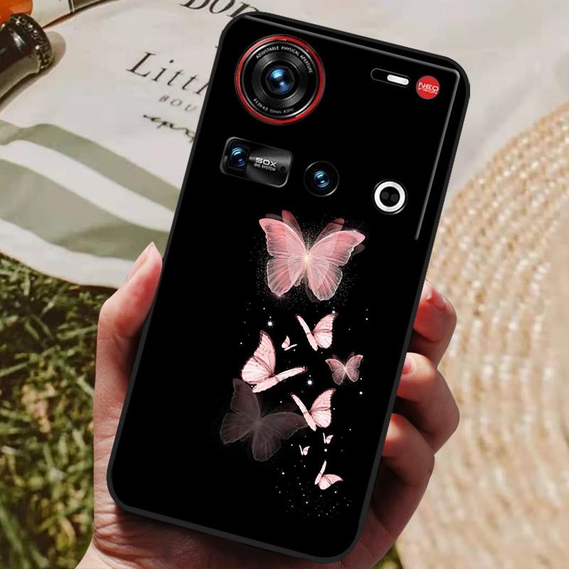 Pro pouzdro ZTE Nubia Z70 Ultra 5G 6,85'' Černé silikonové TPU měkký kryt telefonu pro Nubia Z70 Ultra Ochranné zadní kryty Z 70 Ultra