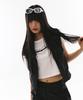 Hangeul Street Oval Chic Sunglasses White