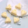 10Pcs Lovely Triangle Cheese Charms Resin Flat Back CabochonYellow Food Pendant for Earring Keychain Decor Diy Jewelry Making