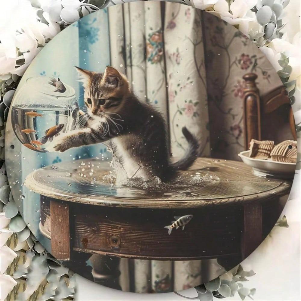 Vintage Coffee Metal Tin Sign Artwork 8x8 Inch Wall Decor Gift