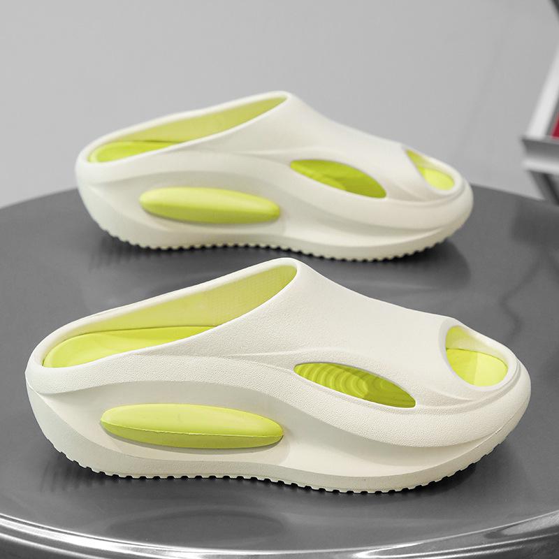 Cross-Border Trendy Color Block Thick Sole Non-Slip Breathable Sports Sandals for Couples