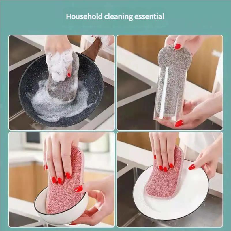 Reusable Washable Sponges Magic Sponge  Scouring Pad Dishwashing Sponge Kitchen Sponge Cleaning Product Gadgets