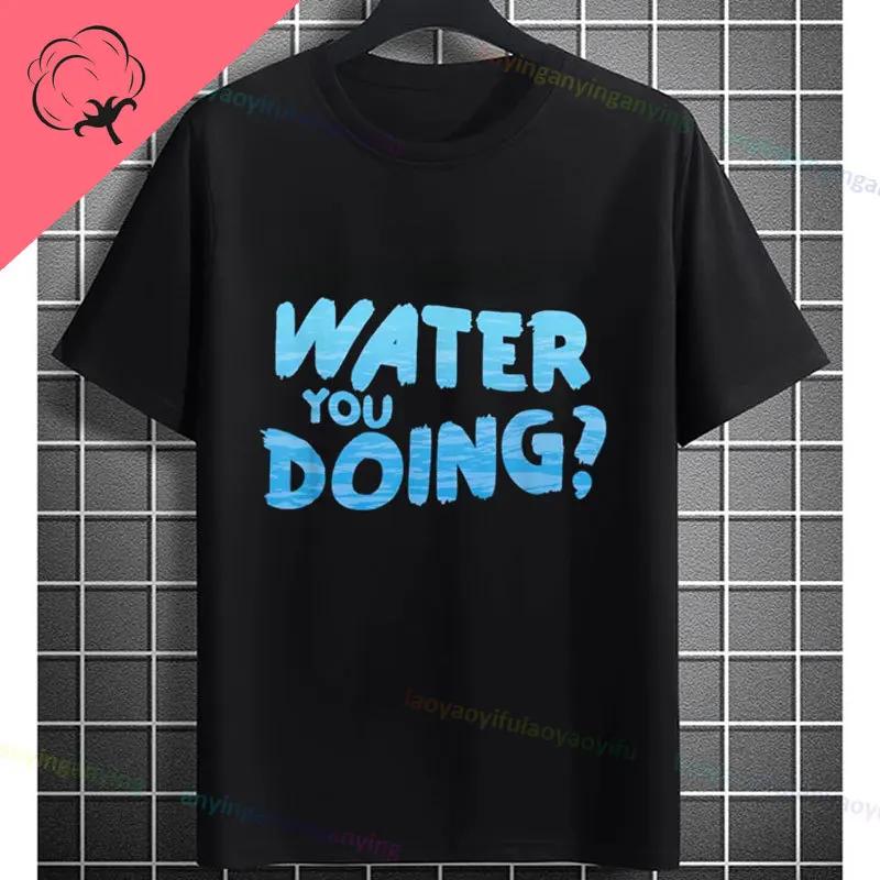 Unisexs Casual Swimmer Graphic Tshirt Black With Dynamic White Swimming Silhouette Design Shortsleeve Crewneck Pure Cotton Tee