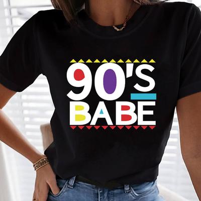 Classic Women's T-Shirt, Solid Color & Comfortable, All-Season Versatile Top