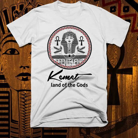 Egyptian Kemetic T-Shirt Egypt Ankh Eye Of Horus Pharaoh MAAT Ramesses, Pyramids S