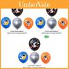 Colorful Astronaut Rocket Space Theme Kids Birthday Party Decoration Set Paper Scene Props Mix 16 Balloons